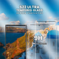 Miniatyrbillede 3 af 5: 2-Pack SAMSUNG GALAXY S22 ULTRA Skærmbeskyttelse - Hærdet Glas 9H - Super kvalitet 3D