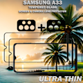 Miniatyrbillede 5 af 5: 2-Pack SAMSUNG A33 Skærmbeskyttelse & 2-Pack linsebeskyttelse - Hærdet Glas 9H - Super kvalitet 3D