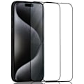 Pikkukuva 1 / 6: 2-Pack Iphone 15 Pro Max Näytönsuoja - Karkaistu Lasi 9H - Super laatu 3D