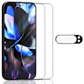 Miniatyrbillede 1 af 7: 2-Pack Google Pixel 9 Pro Skærmbeskyttelse & 1-Pack linsebeskyttelse - Hærdet Glas 9H - Super kvalitet 3D