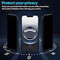 Miniatyrbillede 2 af 7: 2-Pack Iphone 16E Privacy Skærmbeskyttelse - Hærdet Glas 9H - Super kvalitet 3D