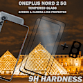 Miniatyrbillede 3 af 5: 2-Pack ONEPLUS NORD 2 Skærmbeskyttelse & 1-Pack linsebeskyttelse - Hærdet Glas 9H - Super kvalitet 3D