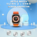 Pikkukuva 1 / 5: 1-Pack APPLE WATCH ULTRA 2 49MM Näytönsuoja - Karkaistu Lasi 9H - Super laatu 3D