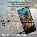 Miniatyrbillede 4 af 5: 1-Pack SAMSUNG A34 Skærmbeskyttelse & 1-Pack linsebeskyttelse - Hærdet Glas 9H - Super kvalitet 3D