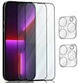 Pikkukuva 1 / 7: 2-Pack Iphone 13 Pro Max Näytönsuoja & 2-Pack linssinsuoja - Karkaistu Lasi 9H - Super laatu 3D
