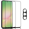 Miniatyrbillede 1 af 7: 2-Pack Samsung A56 Skærmbeskyttelse & 1-Pack linsebeskyttelse - Hærdet Glas 9H - Super kvalitet 3D