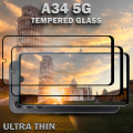 Miniatyrbild 5 av 5: 2-Pack Samsung Galaxy A34 (5G) - 9H Härdat Glass - 3D Super Kvalitet