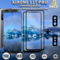 Miniatyrbillede 1 af 5: 2-Pack XIAOMI 11T PRO Skærmbeskyttelse & 2-Pack linsebeskyttelse - Hærdet Glas 9H - Super kvalitet 3D