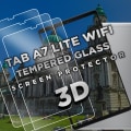 Miniatyrbild 4 av 5: 3-Pack Samsung Galaxy Tab A7 Lite WiFi - Härdat Glas 9H - Super Kvalitet Skärmskydd