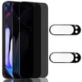 2-Pack Google Pixel 9 Pro Privacy Skärmskydd & 2-Pack linsskydd - Härdat Glas 9H - Super kvalitet 3D