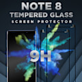 Miniatyrbillede 4 af 5: 2-Pack SAMSUNG GALAXY NOTE 8 Skærmbeskyttelse - Hærdet Glas 9H - Super kvalitet 3D