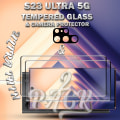 Miniatyrbillede 5 af 5: 2-Pack SAMSUNG S23 ULTRA Skærmbeskyttelse & 1-Pack linsebeskyttelse - Hærdet Glas 9H - Super kvalitet 3D