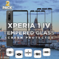 Miniatyrbillede 1 af 5: 2-Pack SONY XPERIA 1 IV Skærmbeskyttelse - Hærdet Glas 9H - Super kvalitet 3D