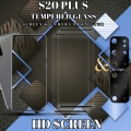 Miniatyrbild 3 av 5: 2-Pack Samsung S20 Plus Skärmskydd & 2-Pack linsskydd - Härdat Glas 9H - Super kvalitet 3D