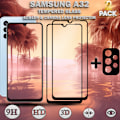 Miniatyrbild 1 av 5: 2-Pack Samsung A32 Skärmskydd & 1-Pack linsskydd - Härdat Glas 9H - Super kvalitet 3D