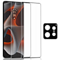 Miniatyrbillede 1 af 7: 2-Pack Motorola Edge 50 Pro Skærmbeskyttelse & 1-Pack linsebeskyttelse - Hærdet Glas 9H - Super kvalitet 3D