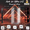Miniatyrbillede 1 af 5: 2-Pack SAMSUNG NOTE 20 ULTRA Skærmbeskyttelse & 2-Pack linsebeskyttelse - Hærdet Glas 9H - Super kvalitet 3D