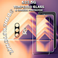 Miniatyrbillede 4 af 5: 1-Pack SAMSUNG S23 Skærmbeskyttelse & 1-Pack linsebeskyttelse - Hærdet Glas 9H - Super kvalitet 3D