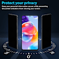 Miniatyrbillede 2 af 7: 2-Pack Xiaomi Redmi Note 11 Pro Plus Privacy Skærmbeskyttelse - Hærdet Glas 9H - Super kvalitet 3D