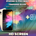Miniatyrbillede 3 af 5: 2-Pack IPHONE 12 PRO MAX Skærmbeskyttelse & 1-Pack linsebeskyttelse - Hærdet Glas 9H - Super kvalitet 3D