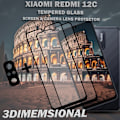 Miniatyrbillede 4 af 5: 2-Pack XIAOMI REDMI 12C Skærmbeskyttelse & 1-Pack linsebeskyttelse - Hærdet Glas 9H - Super kvalitet 3D
