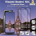 Miniatyrbillede 1 af 5: 2-Pack XIAOMI REDMI 10C Skærmbeskyttelse - Hærdet Glas 9H - Super kvalitet 3D