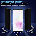 Miniatyrbild 2 av 7: 2-Pack Samsung A35 privacy Skärmskydd - Härdat Glas 9H - Super kvalitet 3D