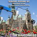 Miniatyrbild 4 av 5: 1-Pack Xiaomi Redmi 9C Skärmskydd & 1-Pack linsskydd - Härdat Glas 9H - Super kvalitet 3D
