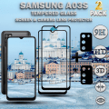 Miniatyrbillede 1 af 5: 2-Pack SAMSUNG A03S Skærmbeskyttelse & 2-Pack linsebeskyttelse - Hærdet Glas 9H - Super kvalitet 3D