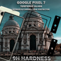 Miniatyrbillede 4 af 5: 2-Pack GOOGLE PIXEL 7 Skærmbeskyttelse & 2-Pack linsebeskyttelse - Hærdet Glas 9H - Super kvalitet 3D