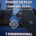 Miniatyrbild 4 av 5: iPhone 14 Plus Linsskydd - 9H Härdat Glas- Super 3D Linsskydd