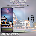 Miniatyrbillede 2 af 5: 1-Pack SAMSUNG A35 Skærmbeskyttelse & 1-Pack linsebeskyttelse - Hærdet Glas 9H - Super kvalitet 3D