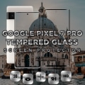 Miniatyrbild 1 av 5: Google Pixel 7 Pro - Härdat Glas 9H - Super kvalitet 3D Skärmskydd