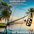 Miniatyrbillede 2 af 5: 1-Pack SAMSUNG A33 Skærmbeskyttelse & 1-Pack linsebeskyttelse - Hærdet Glas 9H - Super kvalitet 3D
