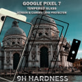 Miniatyrbillede 4 af 5: 2-Pack GOOGLE PIXEL 7 Skærmbeskyttelse & 1-Pack linsebeskyttelse - Hærdet Glas 9H - Super kvalitet 3D