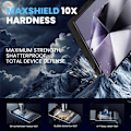Miniatyrbild 4 av 7: 2-Pack Samsung S24 Ultra Skärmskydd & 1-Pack linsskydd - Härdat Glas 9H - Super kvalitet 3D