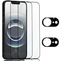 Miniatyrbillede 1 af 7: 2-Pack Iphone 16E Skærmbeskyttelse & 2-Pack linsebeskyttelse - Hærdet Glas 9H - Super kvalitet 3D