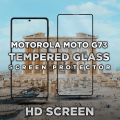 Miniatyrbild 3 av 5: Motorola Moto G73 - Härdat Glas 9H -Super kvalitet 3D Skärmskydd