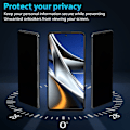 Miniatyrbillede 2 af 7: 2-Pack Xiaomi Poco X4 Pro Privacy Skærmbeskyttelse - Hærdet Glas 9H - Super kvalitet 3D