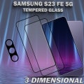 Miniatyrbillede 4 af 5: 2-Pack SAMSUNG S23 FE Skærmbeskyttelse & 1-Pack linsebeskyttelse - Hærdet Glas 9H - Super kvalitet 3D