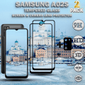 Pikkukuva 1 / 5: 2-Pack SAMSUNG A02S Näytönsuoja & 1-Pack linssinsuoja - Karkaistu Lasi 9H - Super laatu 3D
