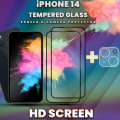 Miniatyrbillede 2 af 5: 2-Pack IPHONE 14 Skærmbeskyttelse & 1-Pack linsebeskyttelse - Hærdet Glas 9H - Super kvalitet 3D