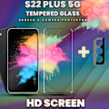 Miniatyrbillede 3 af 5: 1-Pack SAMSUNG S22 PLUS Skærmbeskyttelse & 1-Pack linsebeskyttelse - Hærdet Glas 9H - Super kvalitet 3D