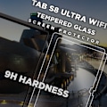 Miniatyrbillede 2 af 5: 2-Pack SAMSUNG GALAXY TAB S8 Skærmbeskyttelse - Hærdet Glas 9H - Super kvalitet 3D