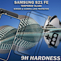 Miniatyrbillede 2 af 5: 2-Pack SAMSUNG S21 FE Skærmbeskyttelse & 1-Pack linsebeskyttelse - Hærdet Glas 9H - Super kvalitet 3D