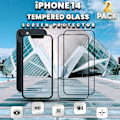 Miniatyrbillede 1 af 5: 2-Pack IPHONE 14 Skærmbeskyttelse - Hærdet Glas 9H - Super kvalitet 3D