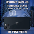 Miniatyrbild 5 av 5: iPhone 14 Plus Linsskydd - 9H Härdat Glas- Super 3D Linsskydd