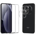 2-Pack Xiaomi Redmi Note 15 Pro Plus 5G Skärmskydd & 2-Pack linsskydd - Härdat Glas 9H - Super kvalitet 3D