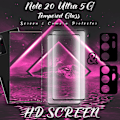 Miniatyrbillede 3 af 5: 2-Pack SAMSUNG NOTE 20 ULTRA Skærmbeskyttelse & 2-Pack linsebeskyttelse - Hærdet Glas 9H - Super kvalitet 3D