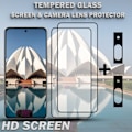Miniatyrbillede 2 af 5: 2-Pack GOOGLE PIXEL 8 Skærmbeskyttelse & 2-Pack linsebeskyttelse - Hærdet Glas 9H - Super kvalitet 3D